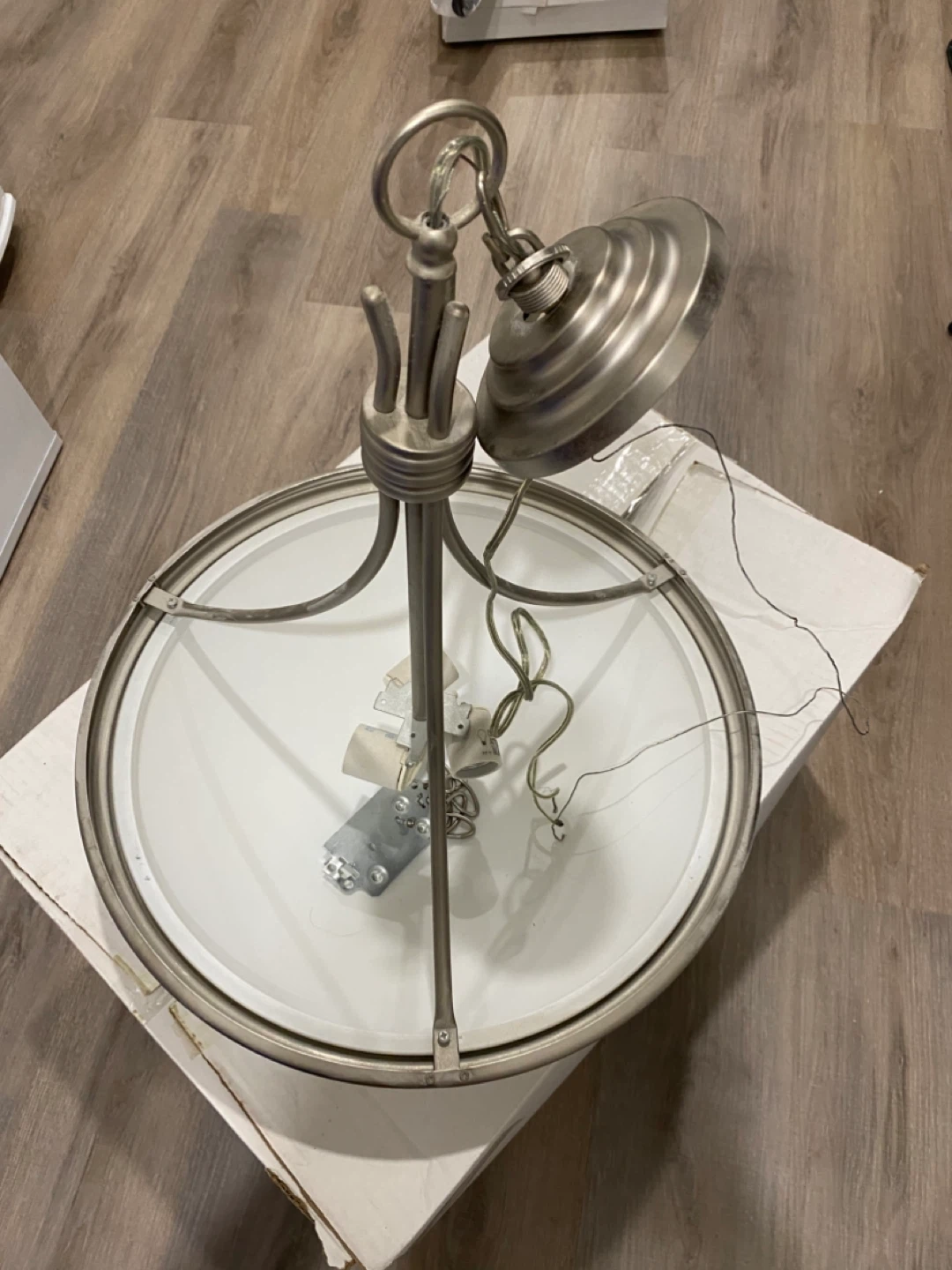 Satin Nickel Pendant Light Fixture - photo 2