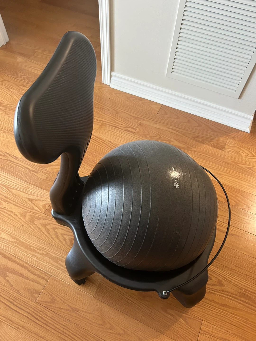 Black Gaiam Balance Ball Chair