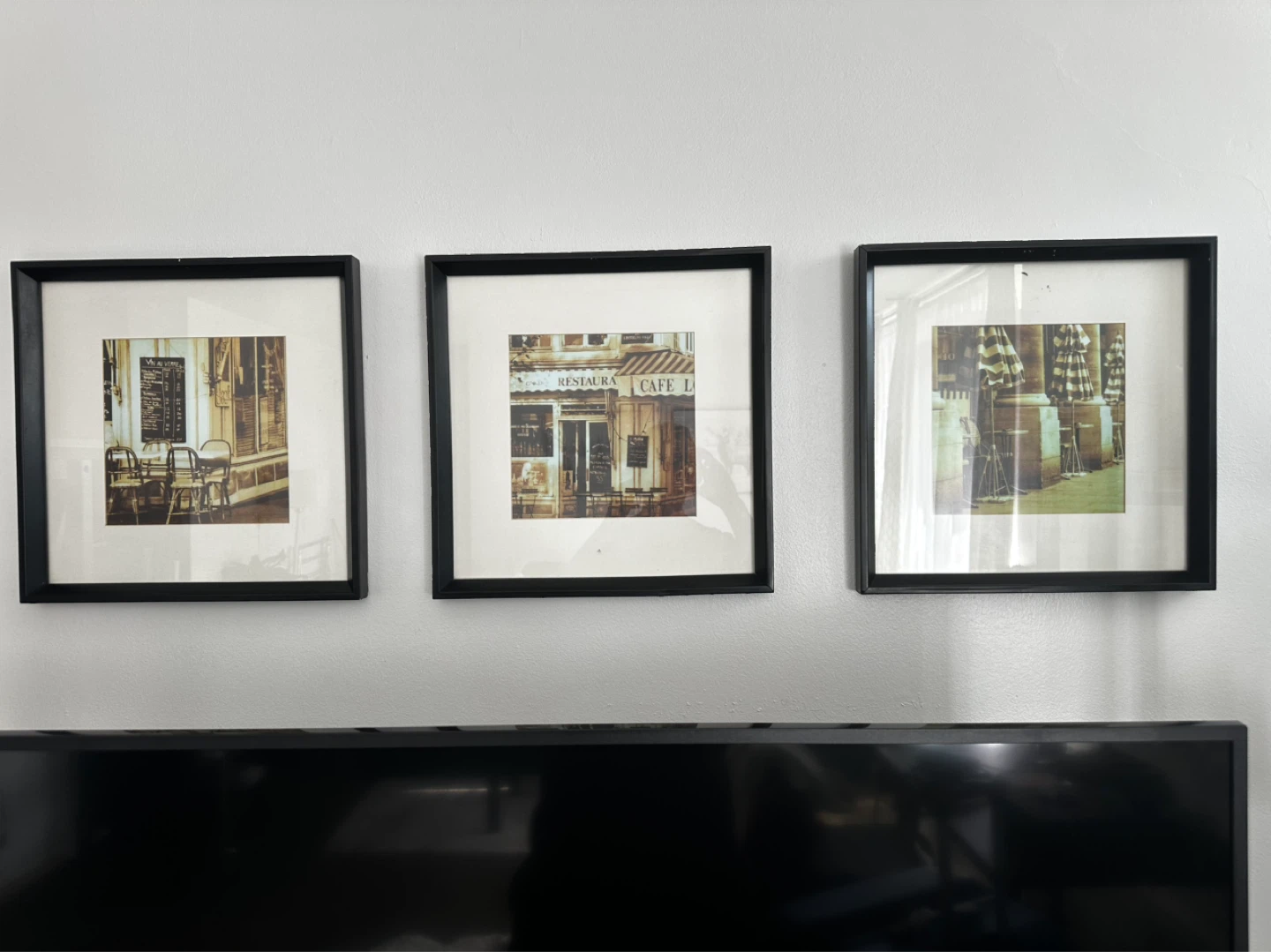 Set of 3 Framed Parisian Cafe Prints - photo 2