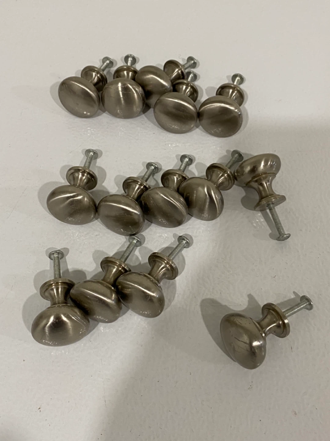 14 Brushed Nickel Drawer Knobs