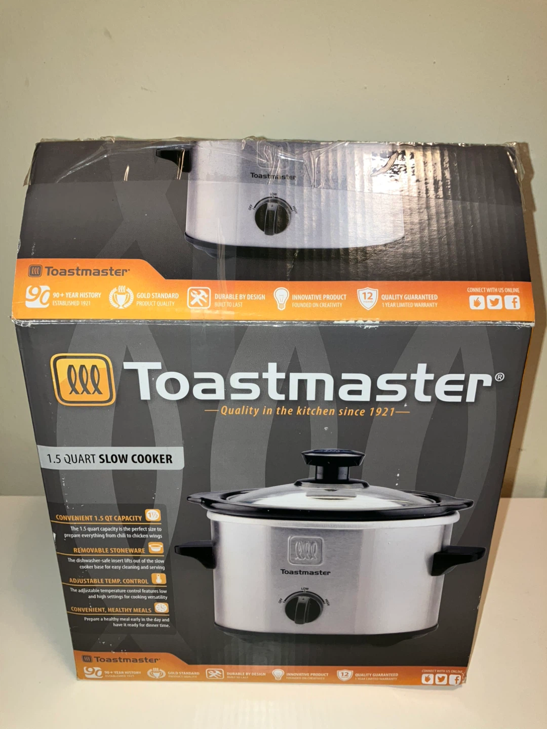 Toastmaster 1.5 Quart Slow Cooker