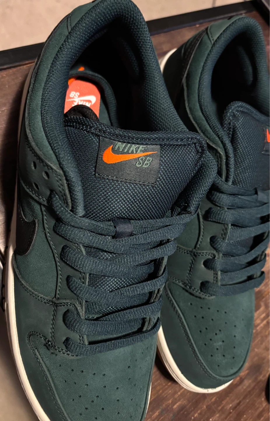 Nike SB Dunk Low Pro Deep Fir Black Orange Label Men's Size 11.5 - photo 3