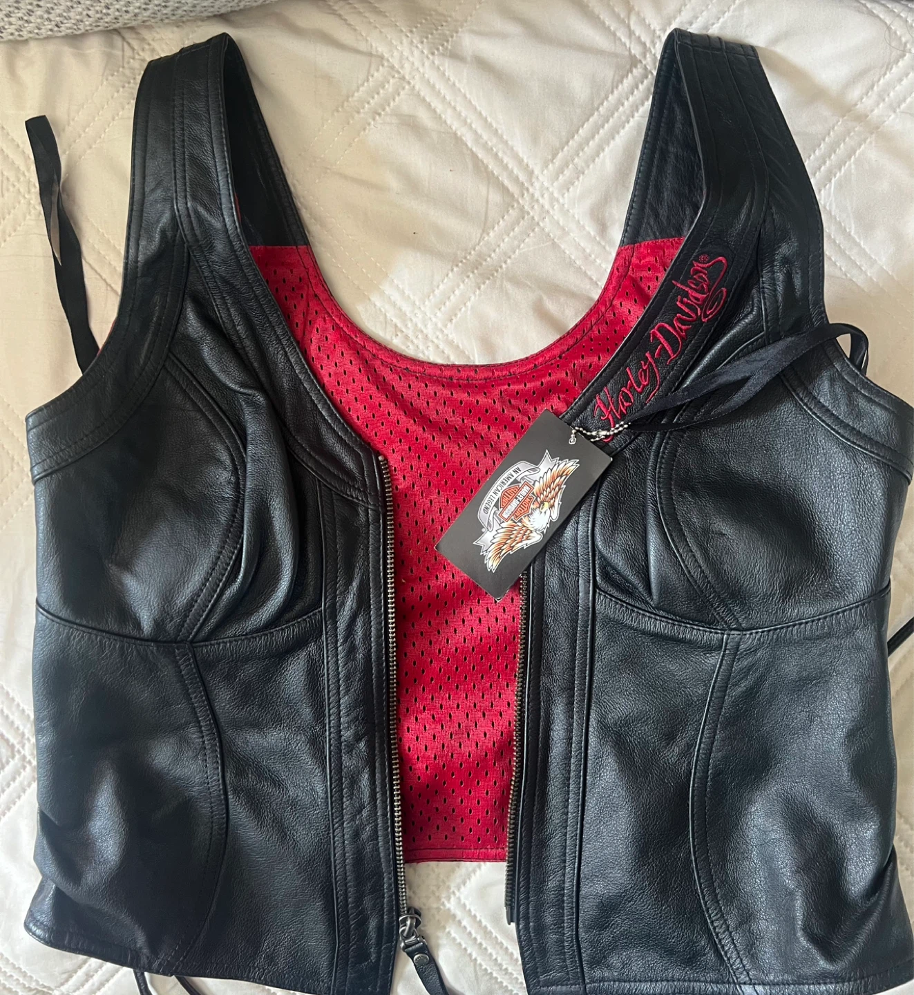Harley-Davidson Women's Leather Corset Top