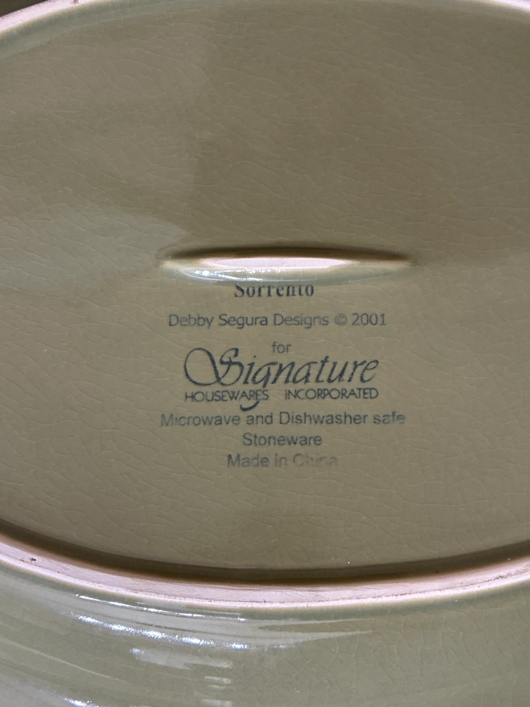 Signature Sorrento Stoneware Serving Bowl and Platter Set - photo 2