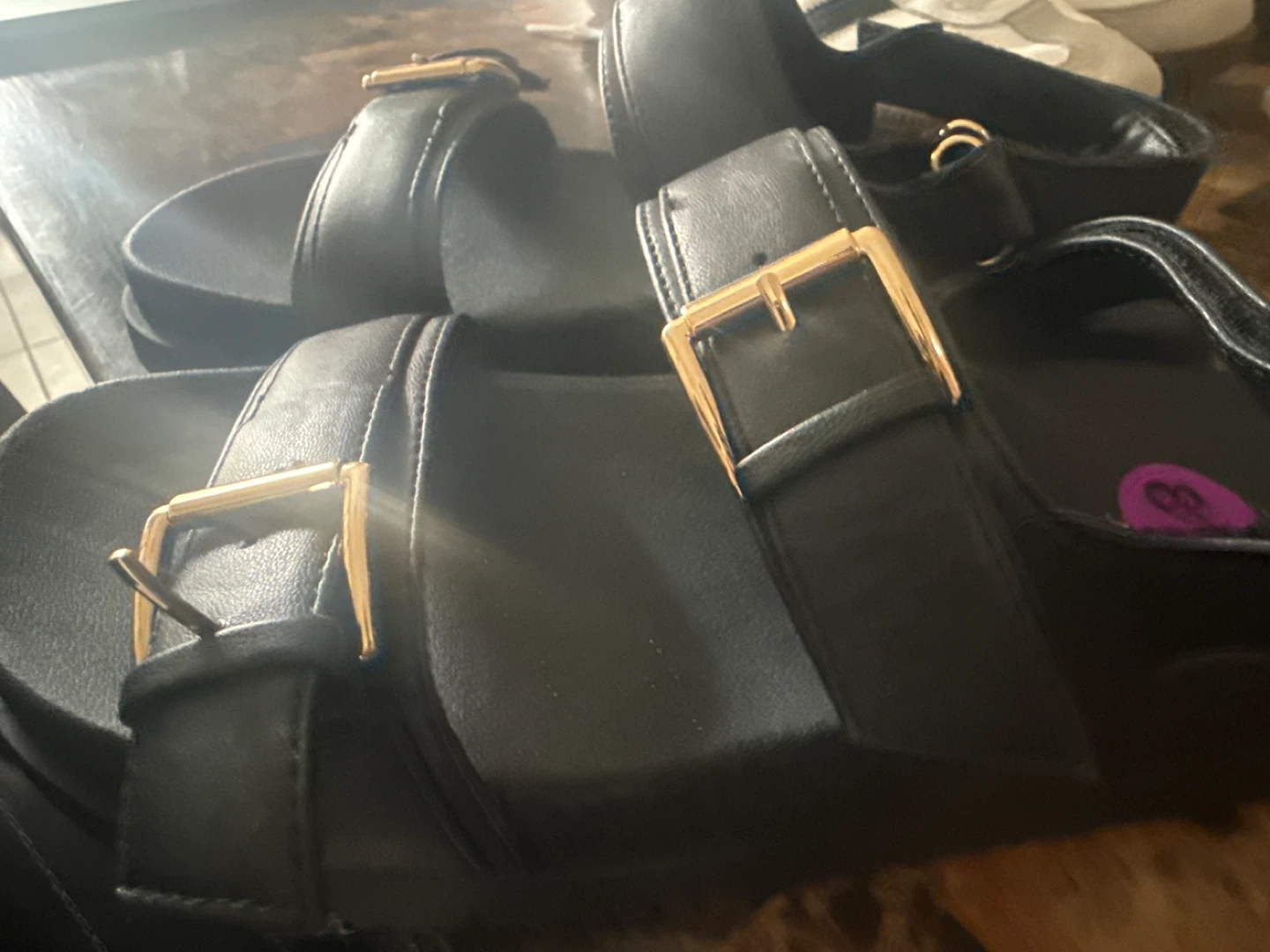 Madden Girl Black Platform Sandals - Size 8.5 - photo 4