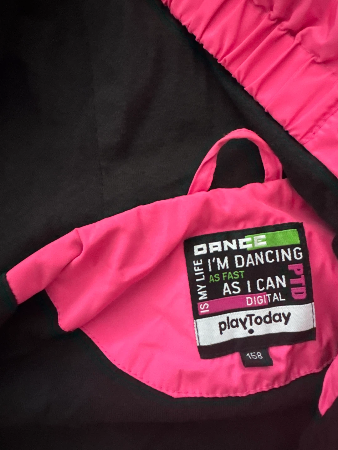PlayToday Pink Digital Dance Windbreaker Jacket - photo 2