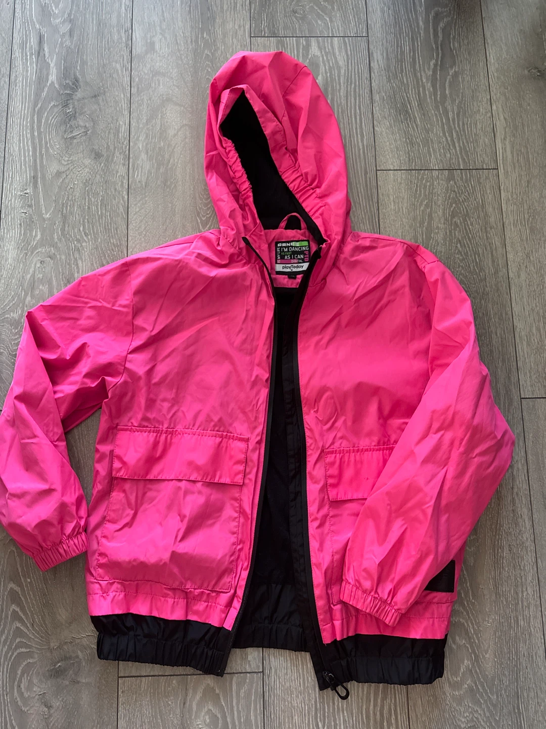 PlayToday Pink Digital Dance Windbreaker Jacket