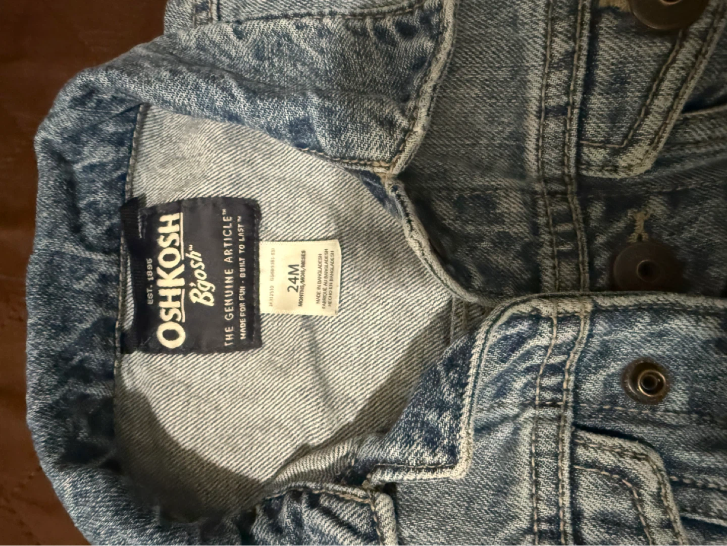 OshKosh B'gosh Denim Jacket - 24M - photo 5