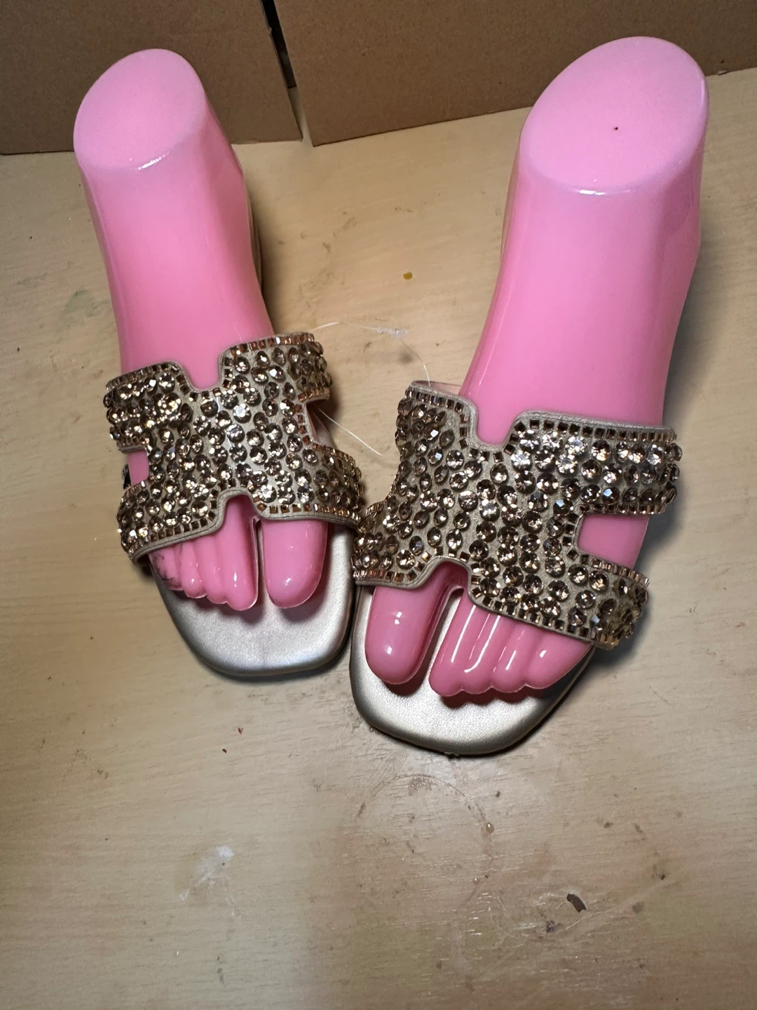Embellished Slide Sandals