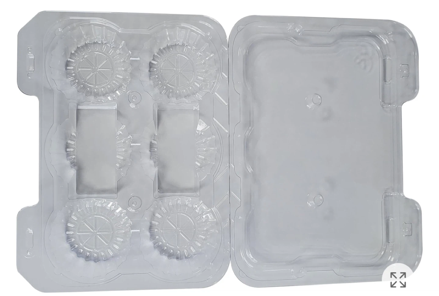 Clear Plastic 6-Cup Tart Container - photo 2