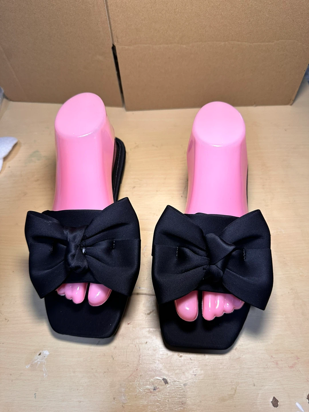 Black Bow Slide Sandals - photo 2