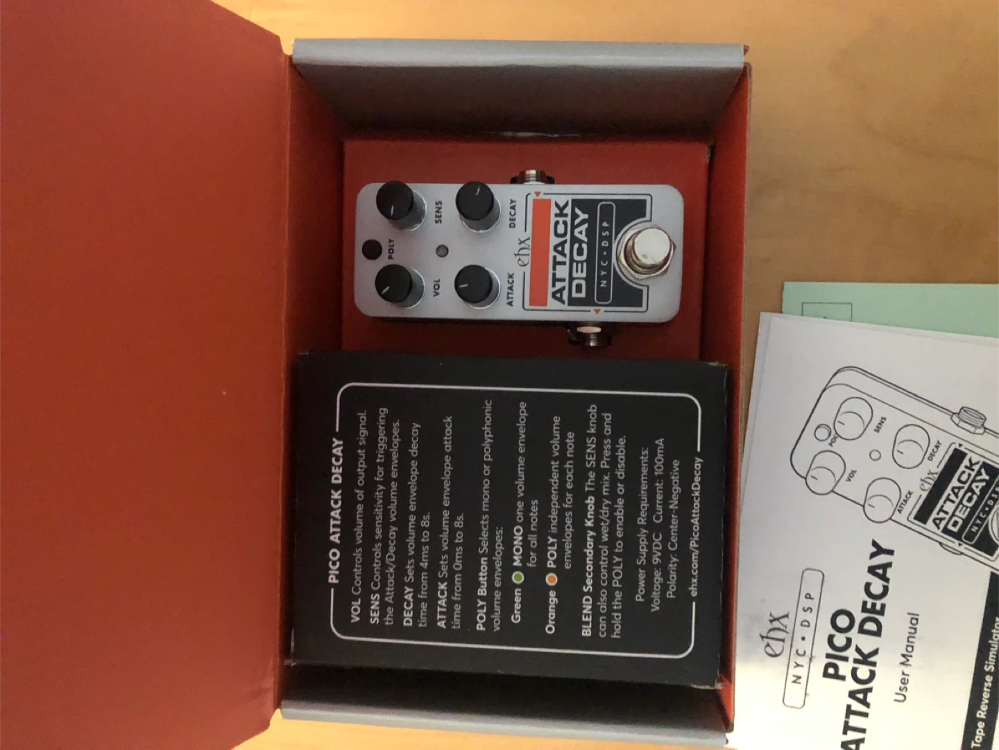 Electro-Harmonix Pico Attack Decay guitar pedal - photo 2