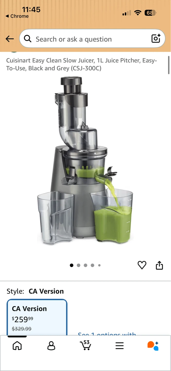 Cuisinart Juice Fusion Masticating Slow Juicer CSJ-300C - photo 2