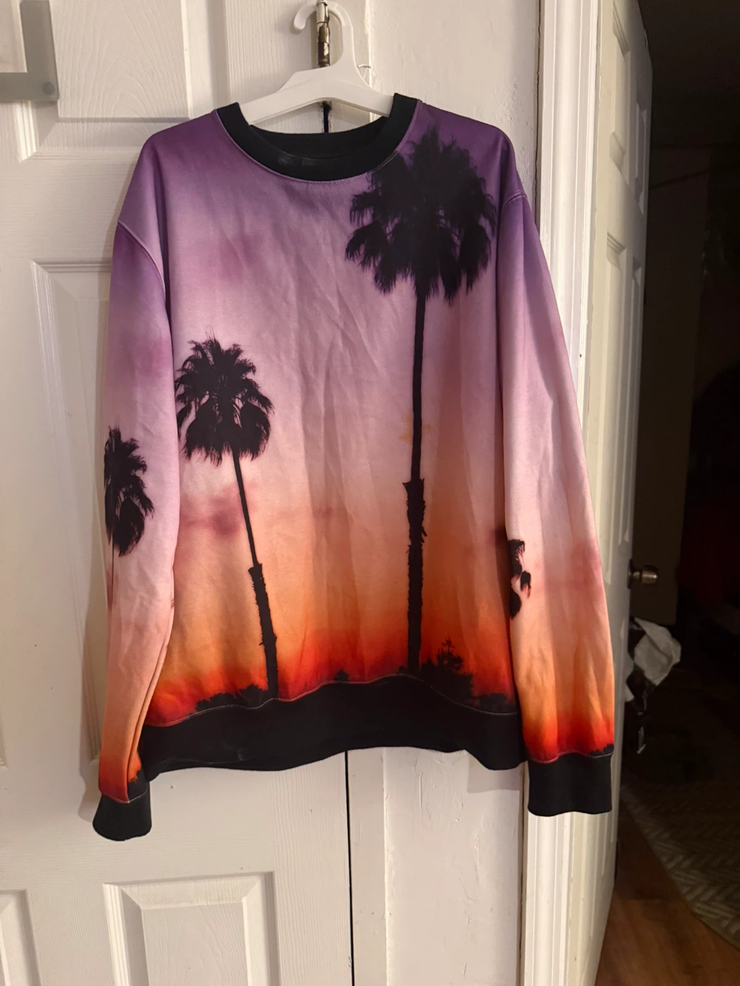 Rocawear Palm Tree Sunset Graphic Crewneck Sweatshirt XL - photo 3