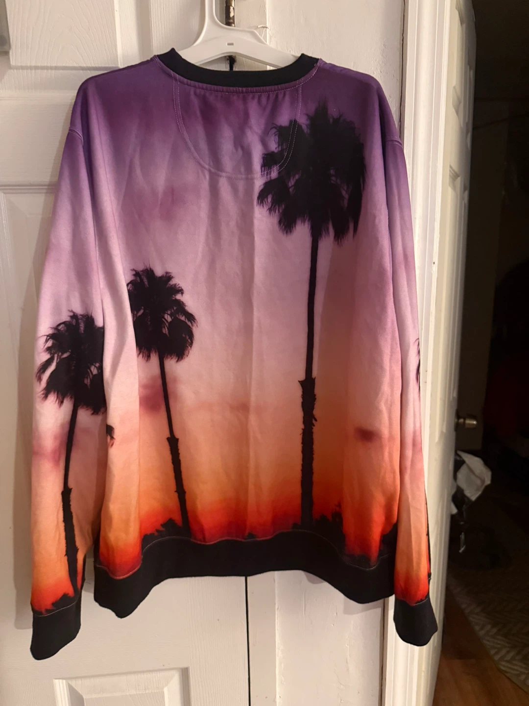 Rocawear Palm Tree Sunset Graphic Crewneck Sweatshirt XL