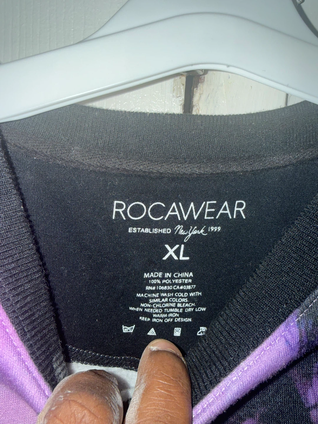 Rocawear Palm Tree Sunset Graphic Crewneck Sweatshirt XL - photo 2