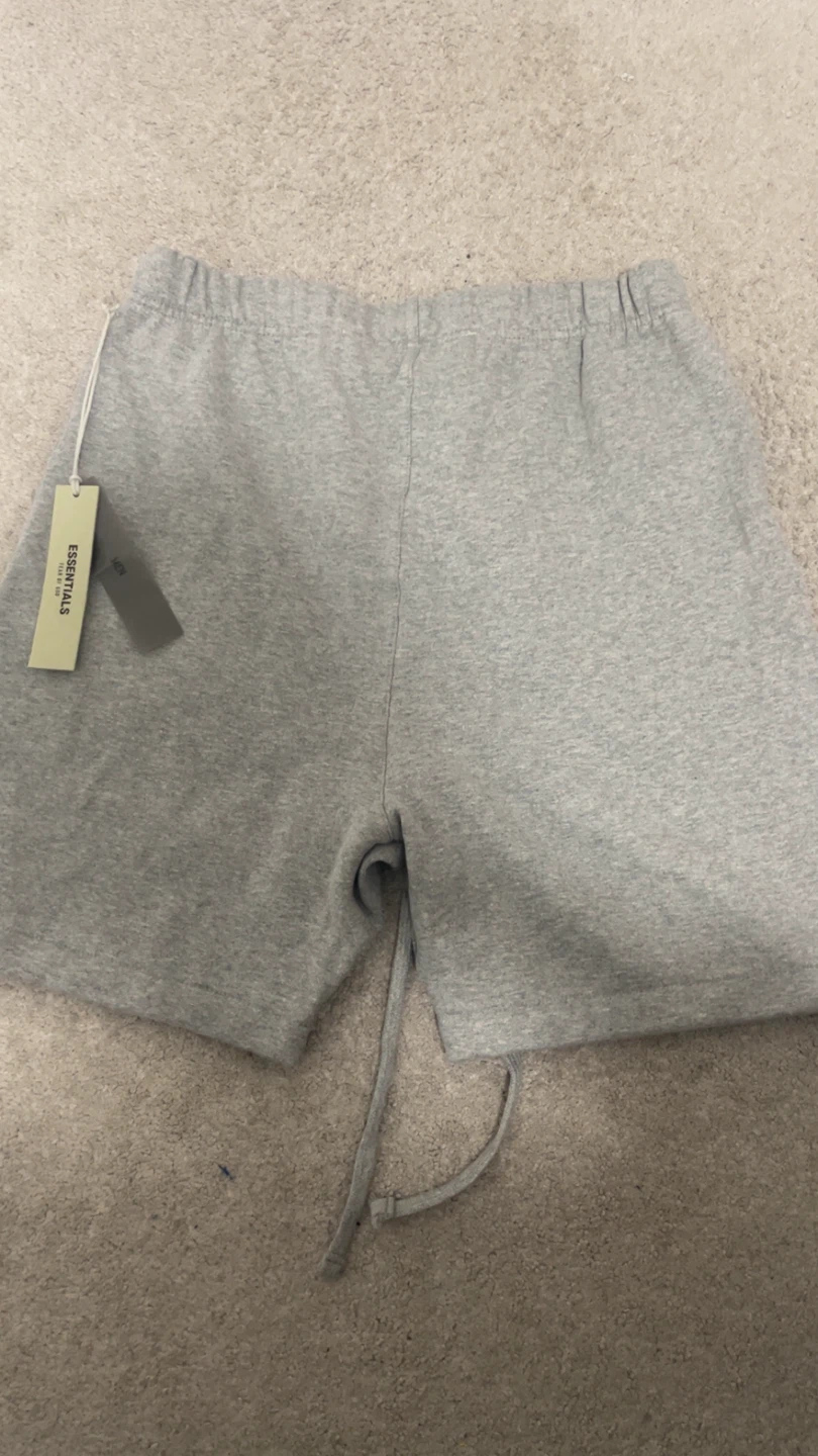 Essentials Dark Oatmeal Sweat Shorts - photo 4
