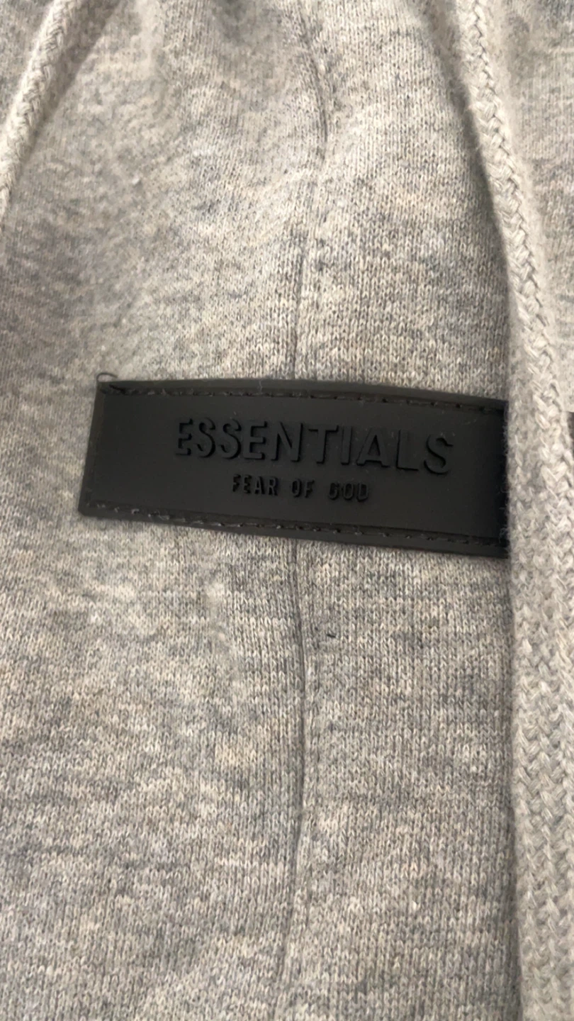 Essentials Dark Oatmeal Sweat Shorts - photo 2