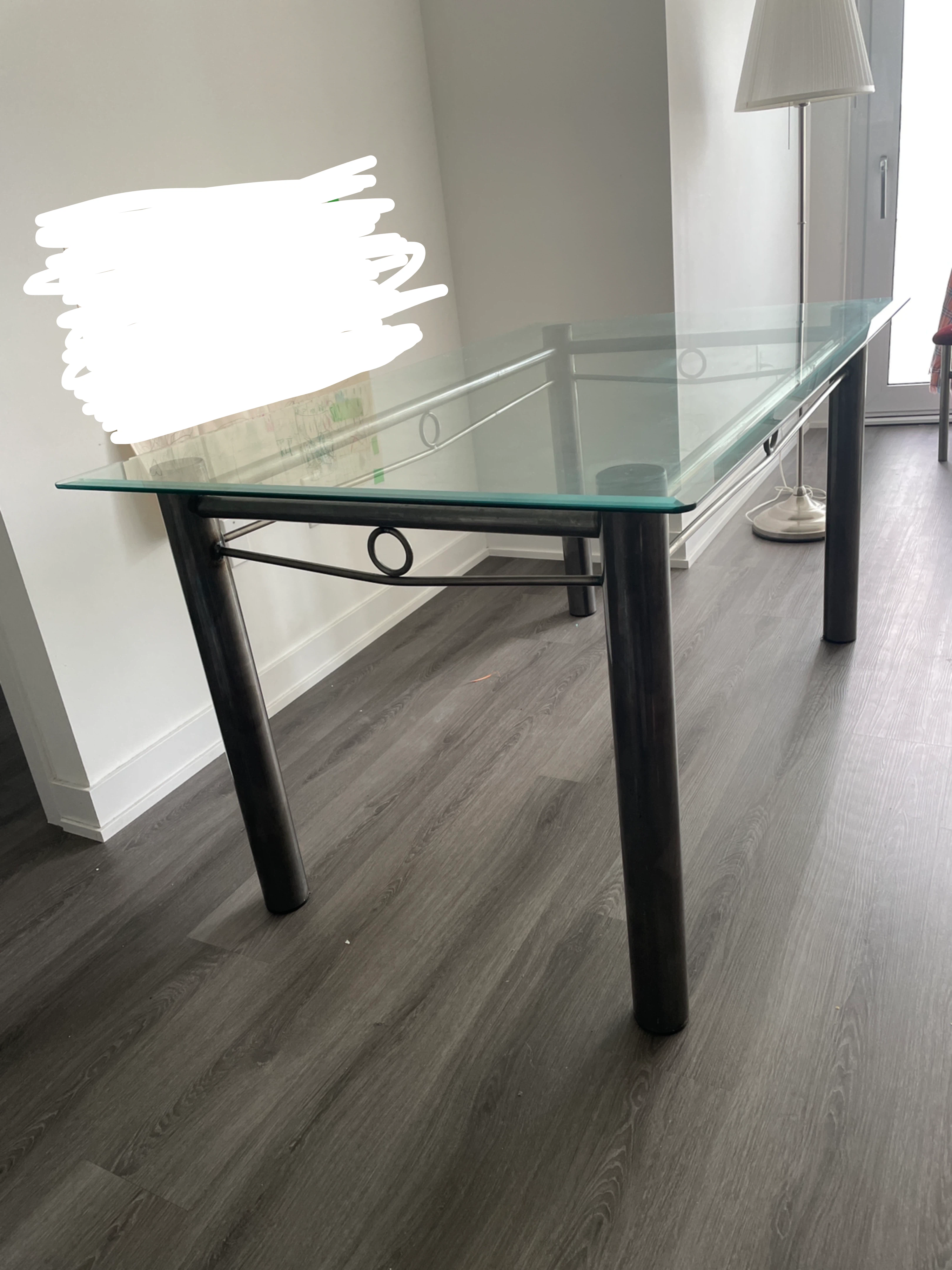 Glass Dining Table and Chairs Set