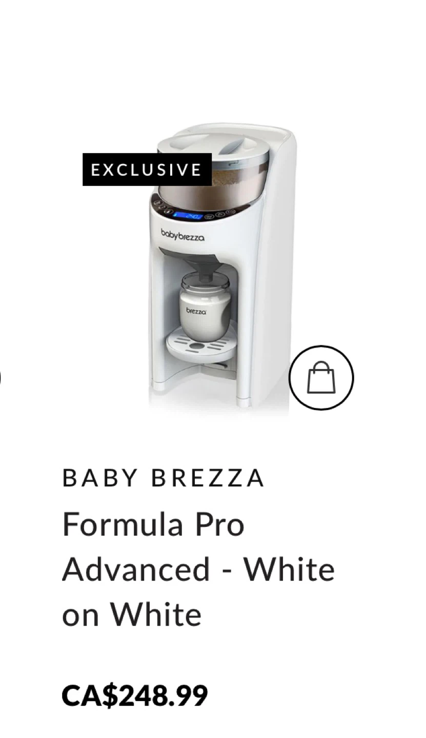 Baby Brezza Formula Pro Advanced - White