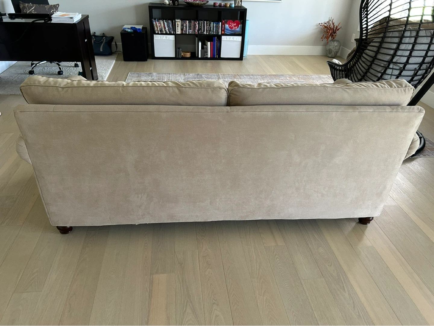Tan Sofa cum bed with Nailhead Trim - photo 5