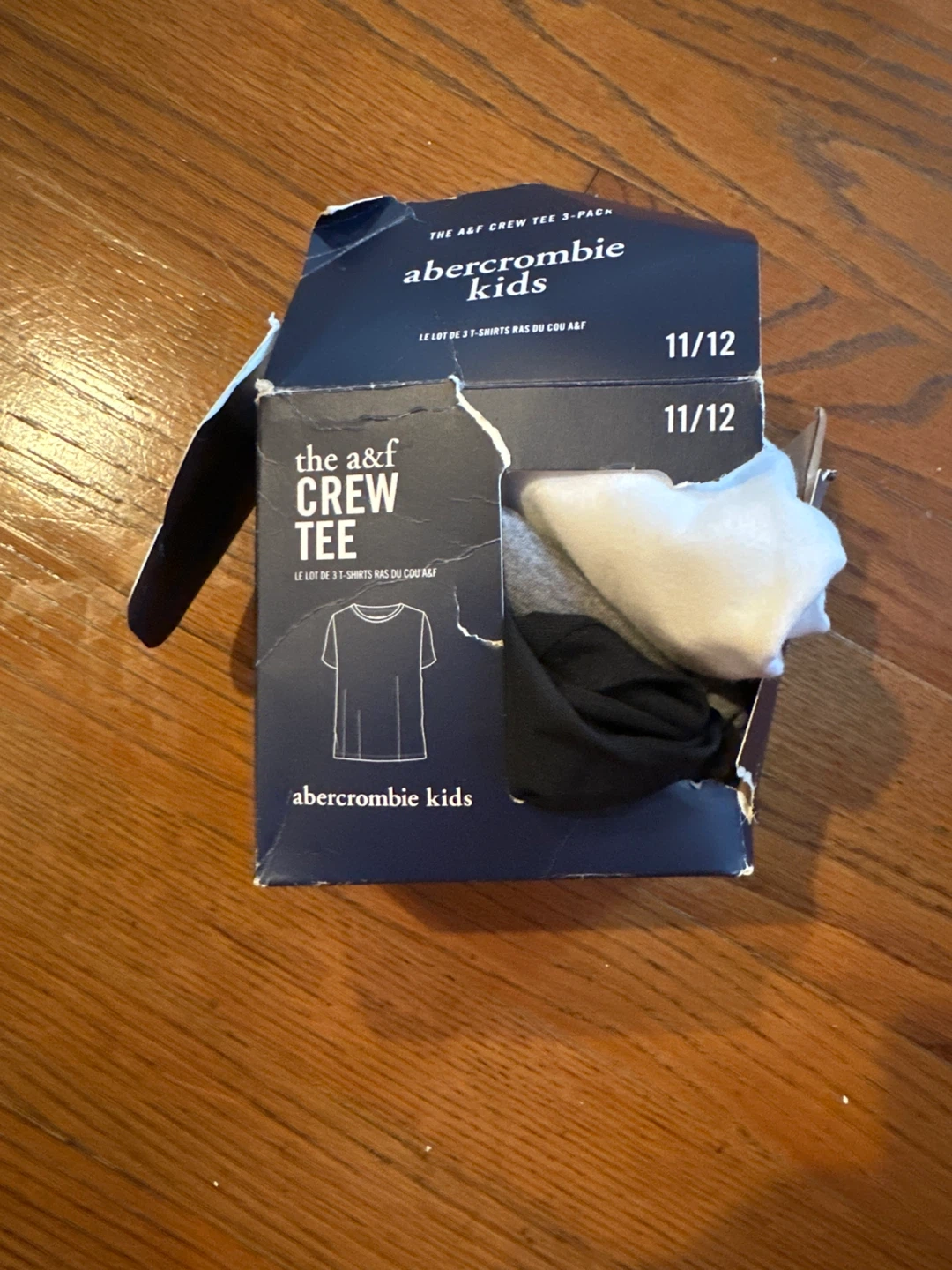 Abercrombie Kids Crew Tee 3-Pack Size 11/12
