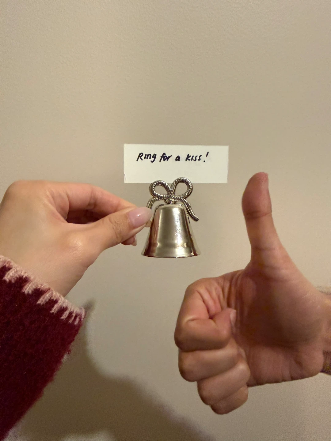 55 Silver Tone Metal Bells - Wedding bells, kissing bells