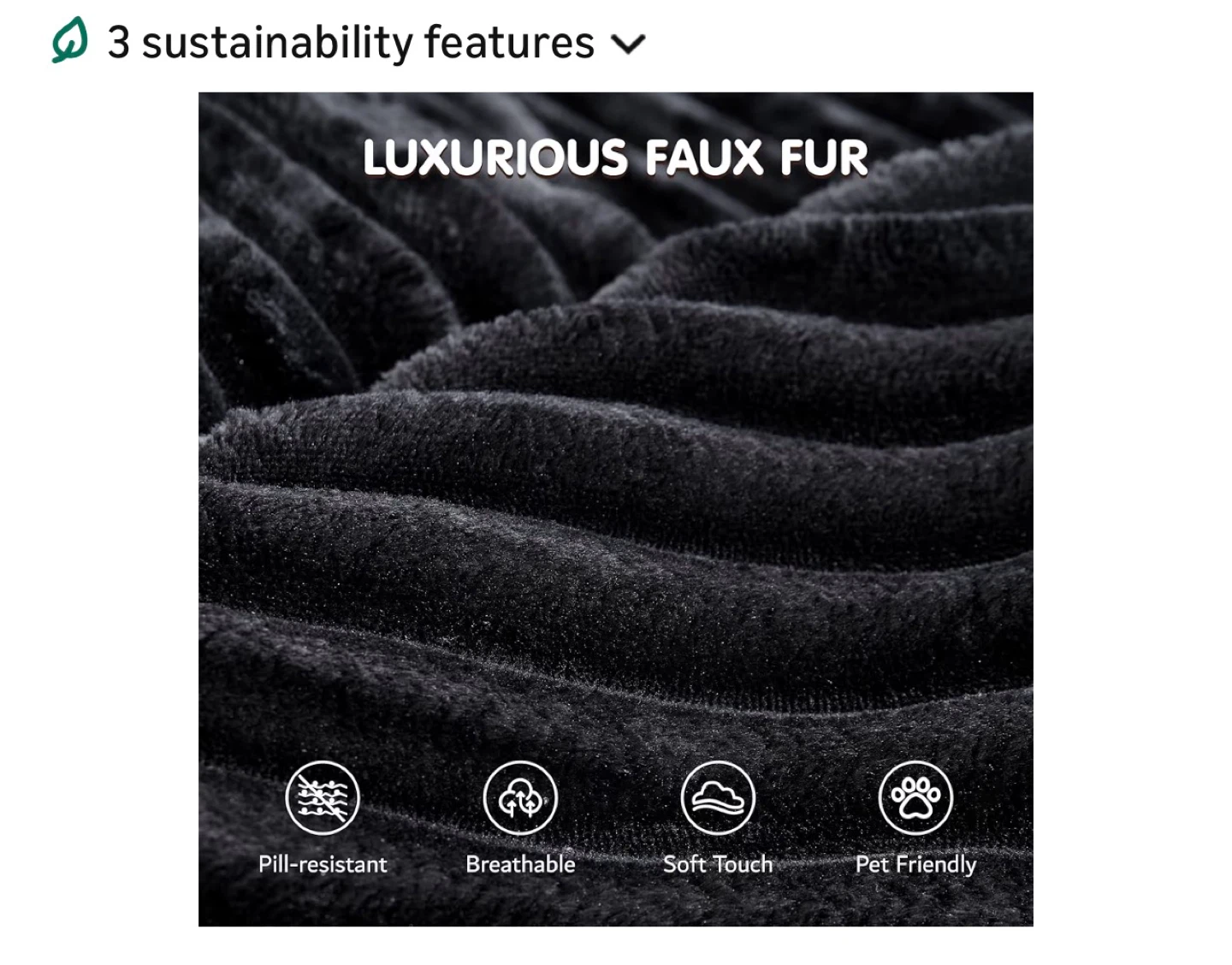 Plush round Chair with Faux Fur - photo 3