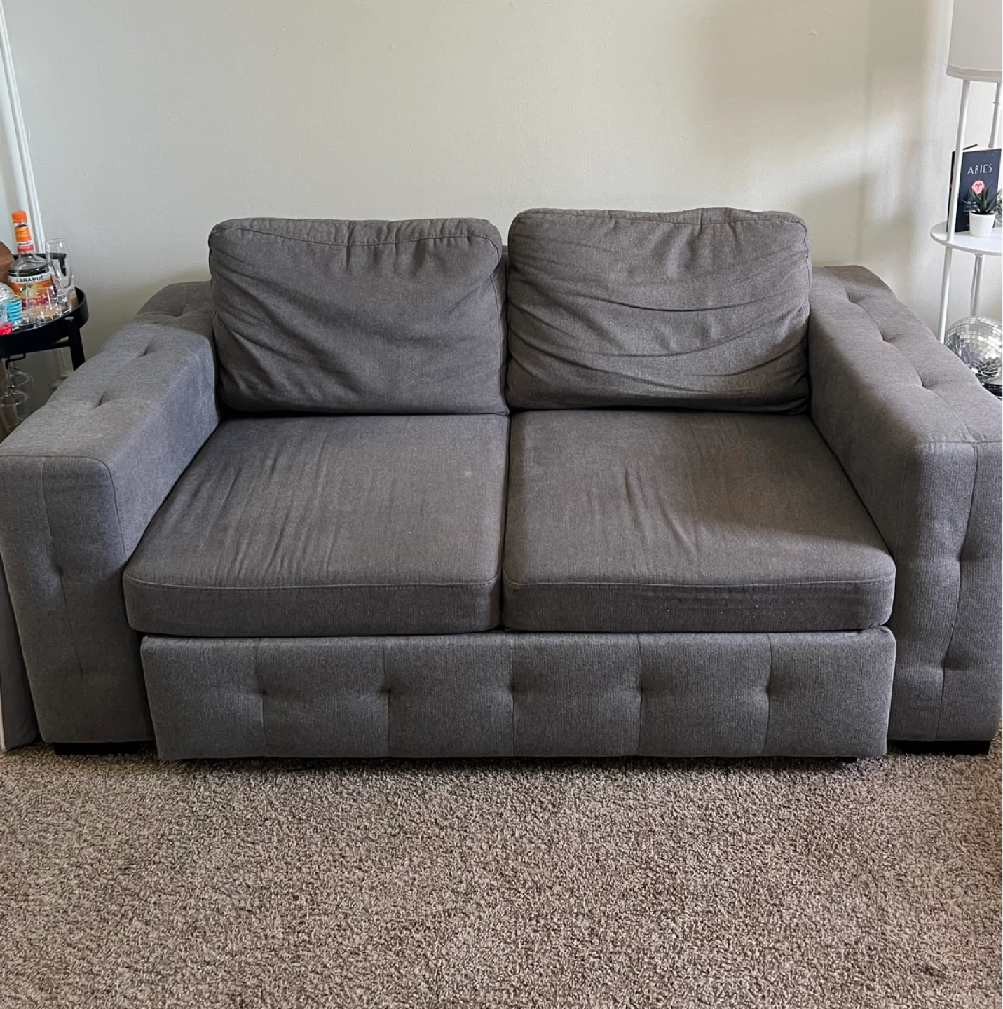 Grey Sofa Bed with Pull-out - photo 2