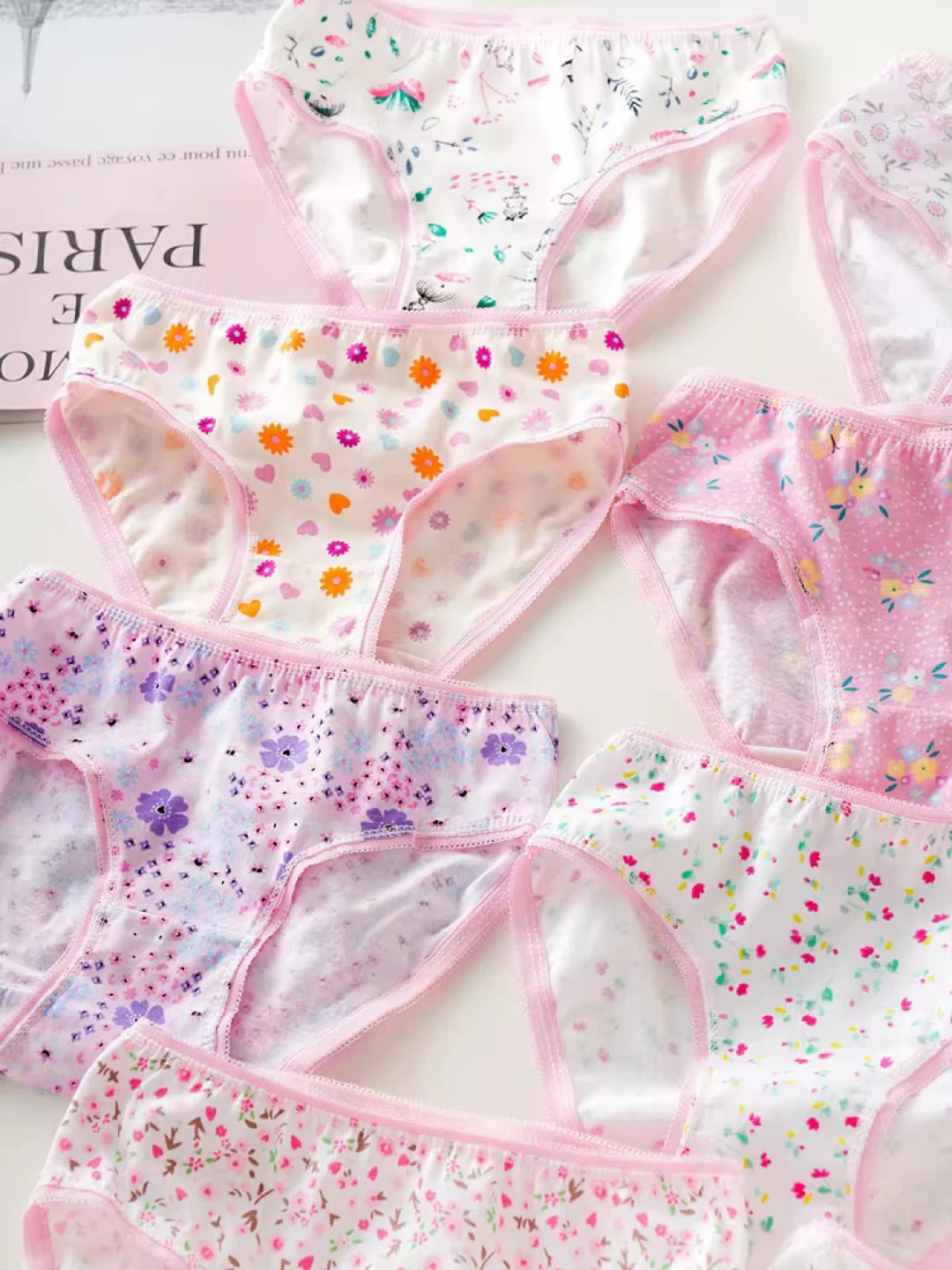 Girls' Underwear Lot - Size 110/130 - Assorted Prints