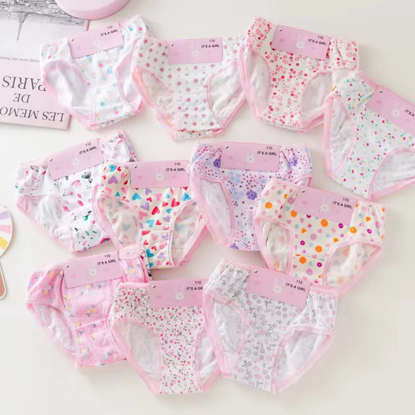 Girls' Underwear Lot - Size 110/130 - Assorted Prints - photo 4