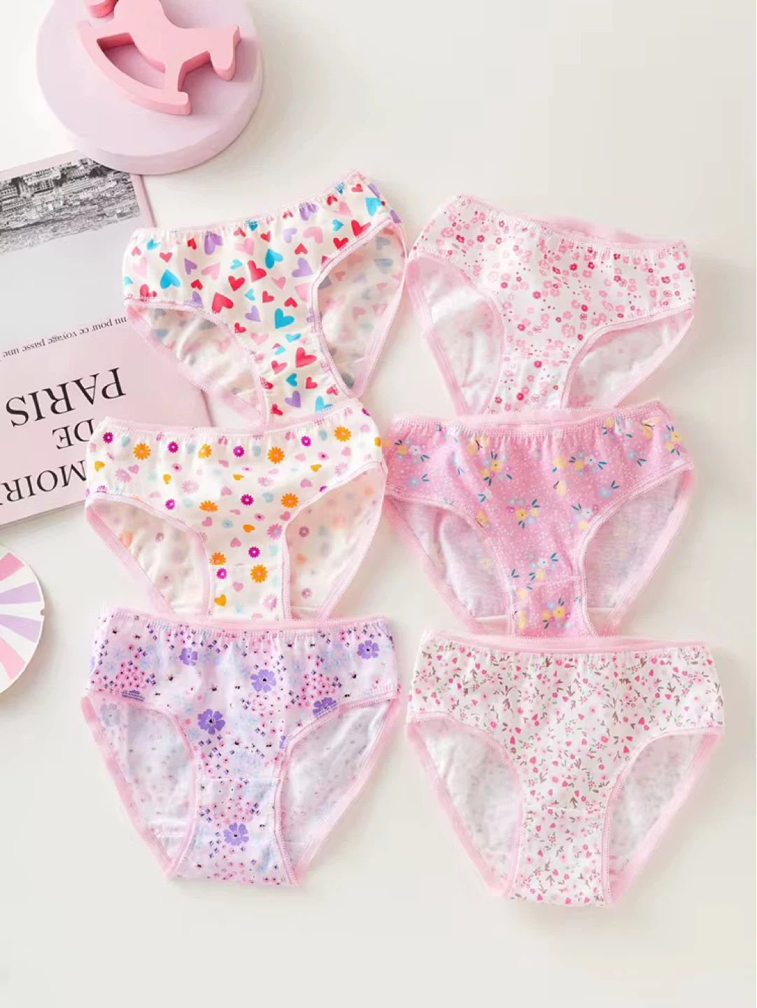 Girls' Underwear Lot - Size 110/130 - Assorted Prints - photo 2