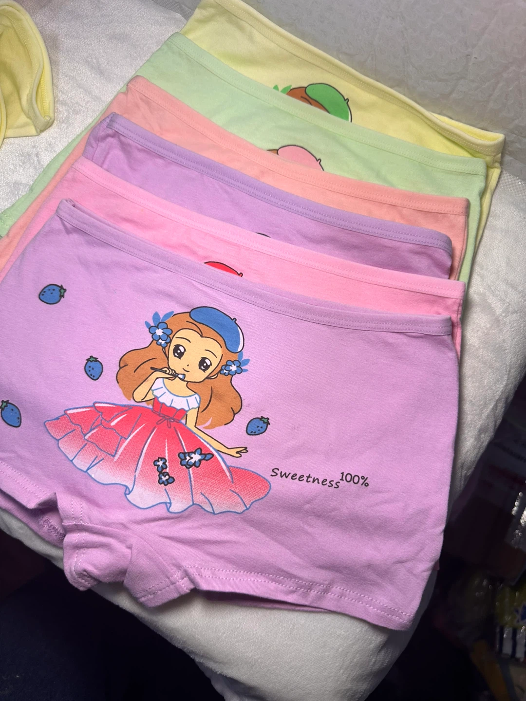 Pack of 6 Girls' Cotton Boxer Briefs - photo 2