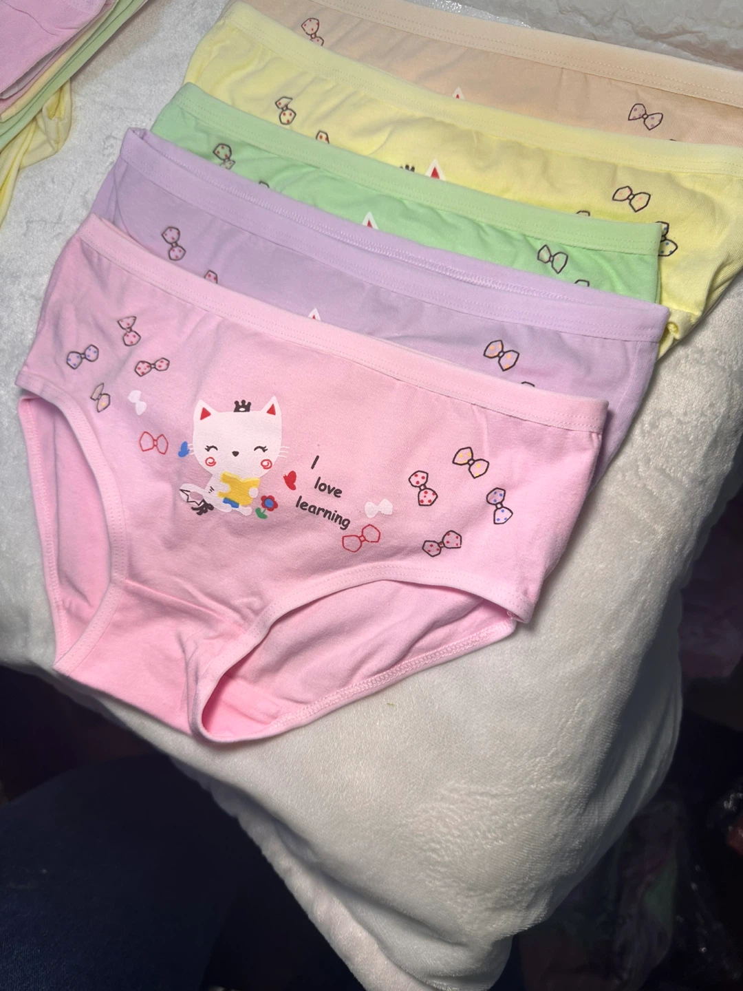 Girls' Underwear Set - 6 Pack, Cat & Learning Print - photo 2
