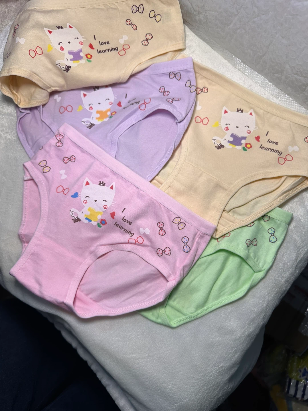 Girls' Underwear Set - 6 Pack, Cat & Learning Print - photo 5