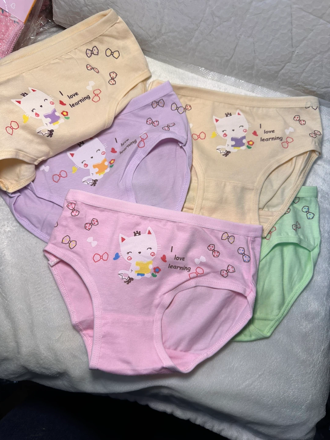 Girls' Underwear Set - 6 Pack, Cat & Learning Print - photo 4