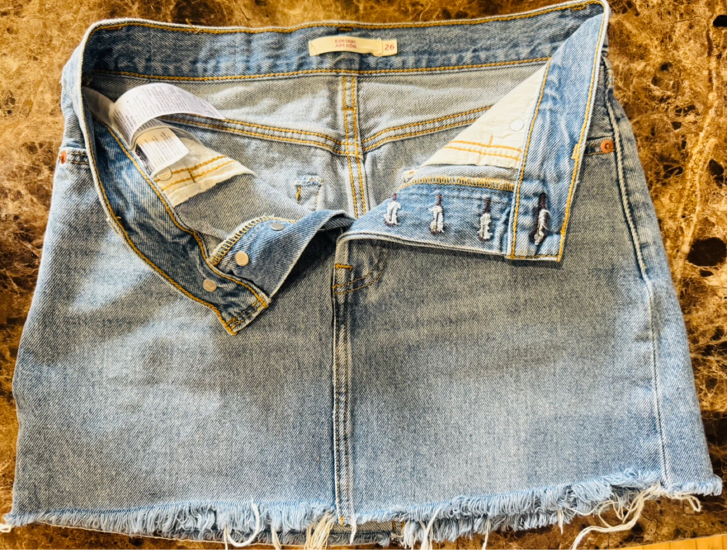 Jupe en jean Levi's taille 26 - photo 5