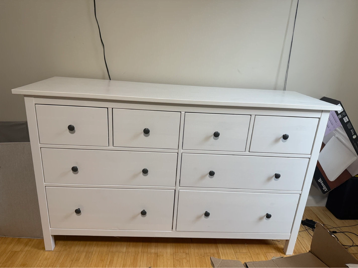 IKEA HEMNES 8-Drawer Dresser - White Stain - photo 2
