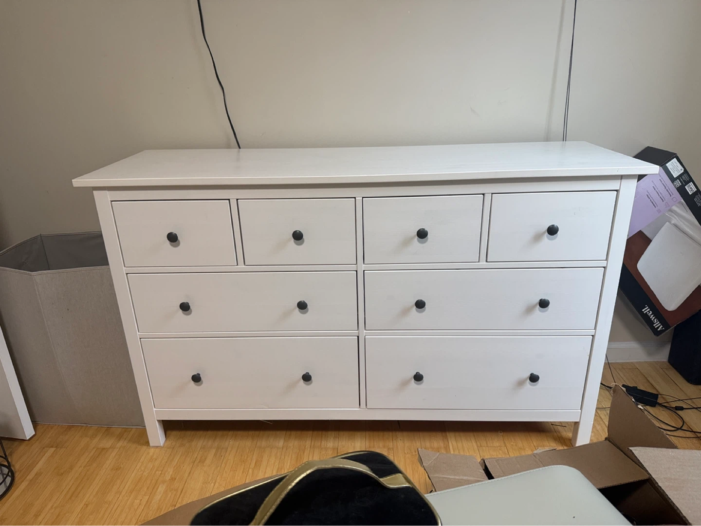 IKEA HEMNES 8-Drawer Dresser - White Stain