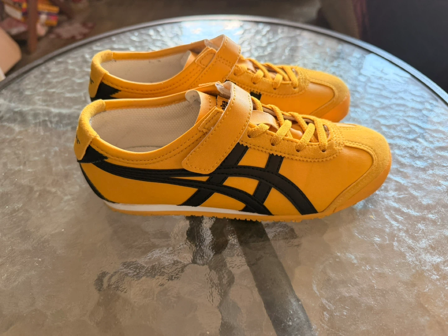 Onitsuka Tiger Mexico 66 Yellow Black Kids Shoes