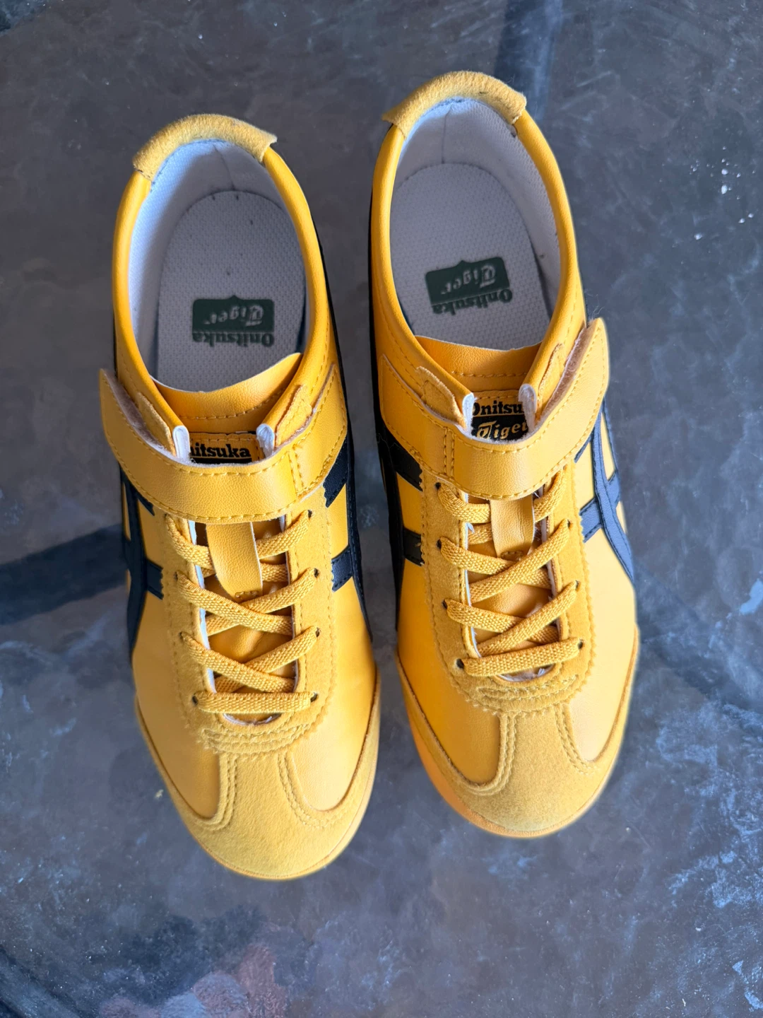 Onitsuka Tiger Mexico 66 Yellow Black Kids Shoes - photo 4