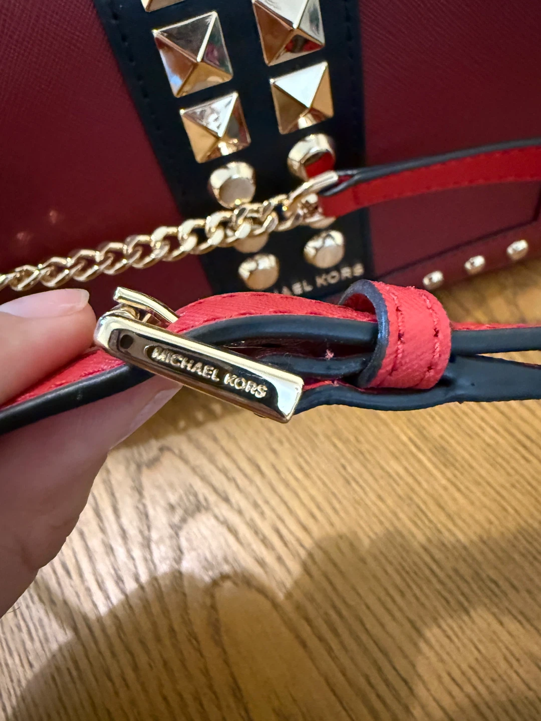 Michael Kors Studded Shoulder Bag - photo 3