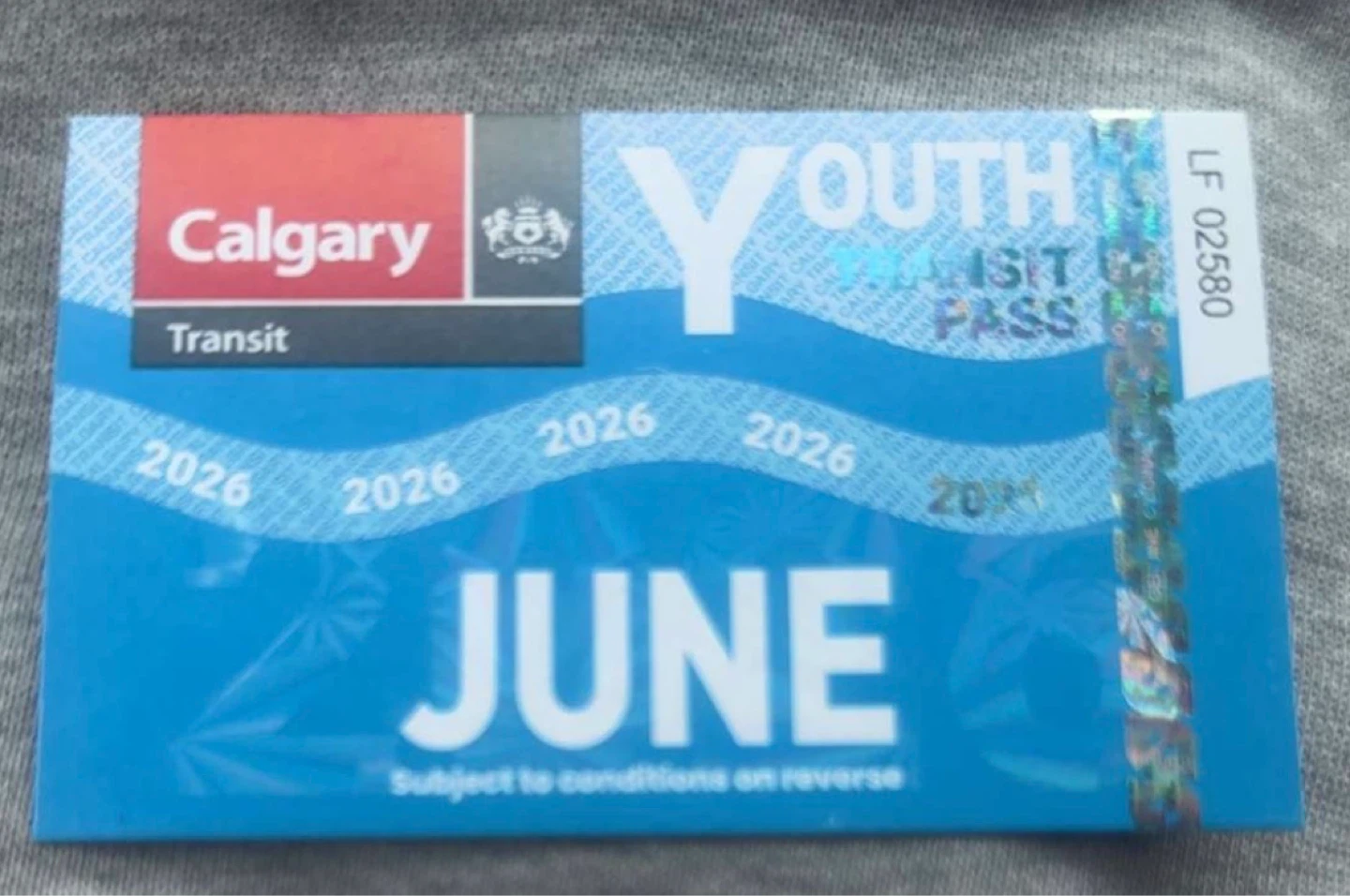 Calgary Transit Youth June Visit Pass 2026