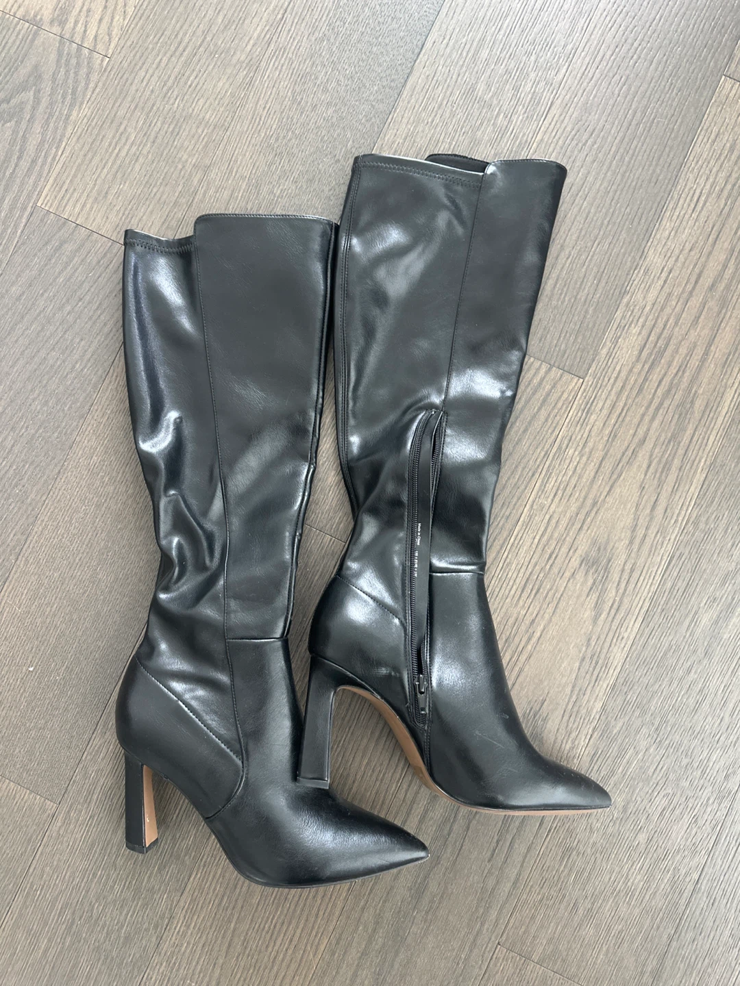 Call it Spring. Black Knee-High Leather Boots