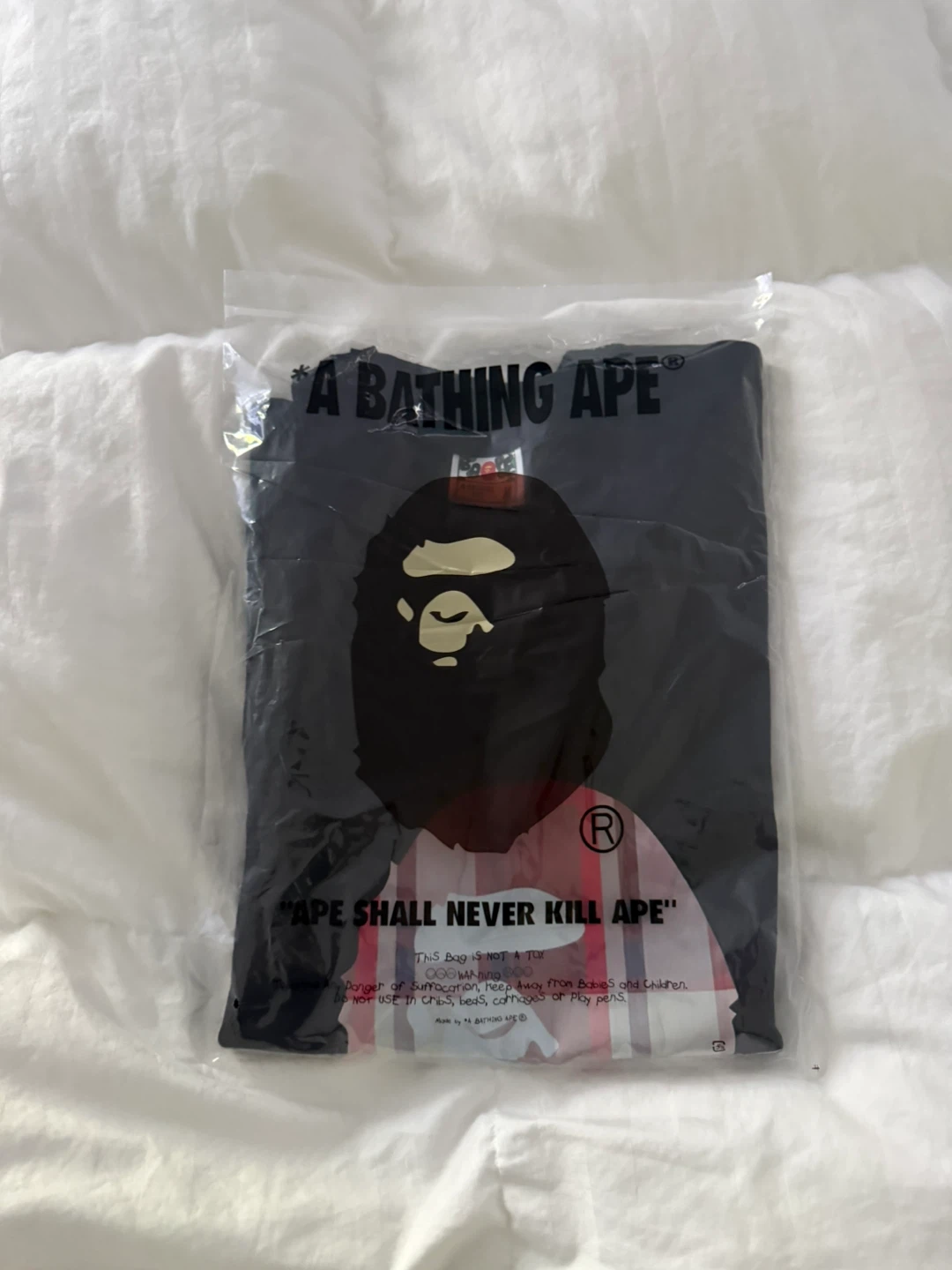 BAPE Ape Head T-Shirt - Plaid Design