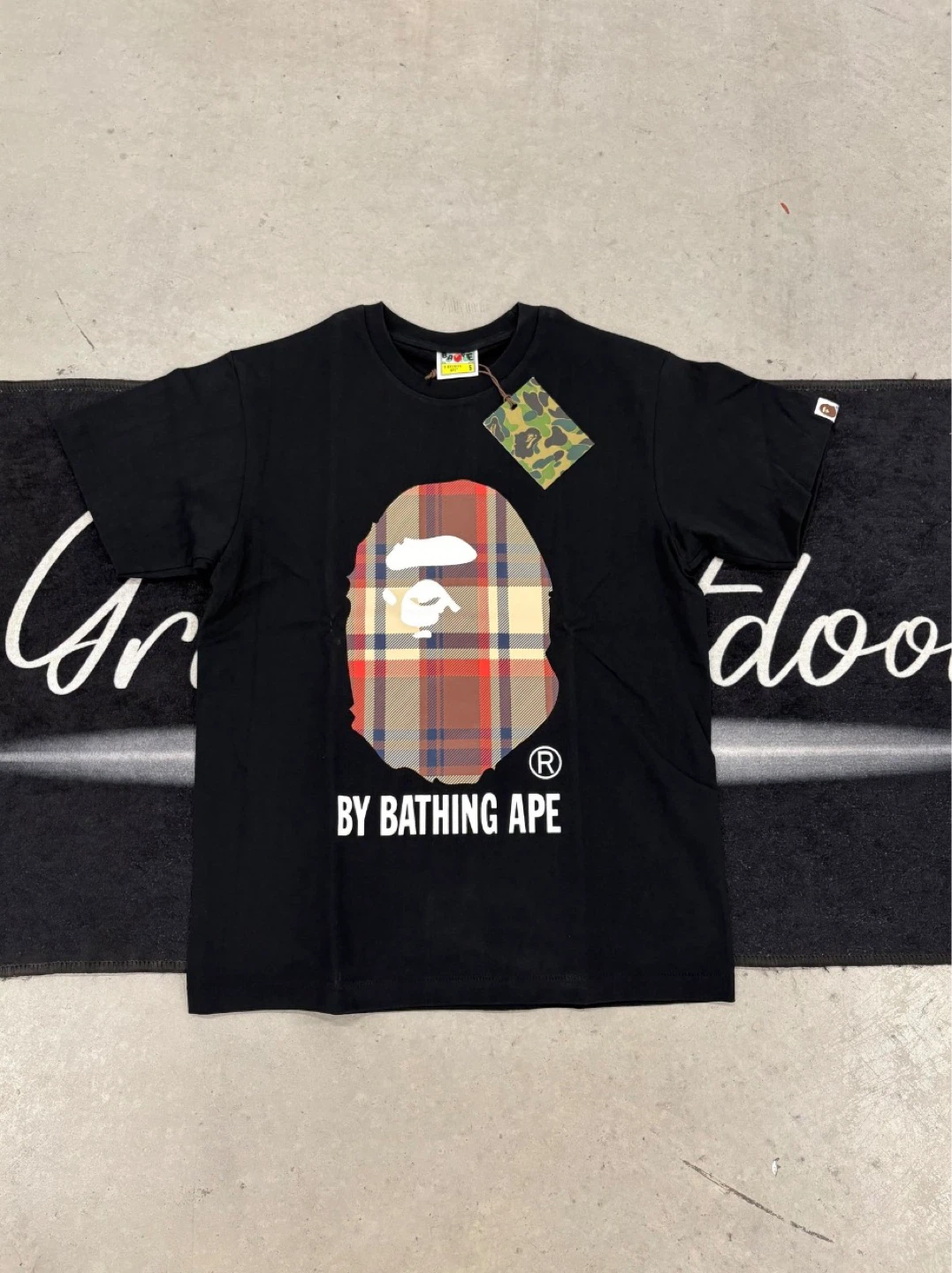 BAPE Ape Head T-Shirt - Plaid Design - photo 2