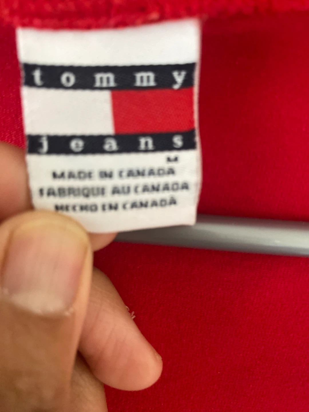 Tommy Girl Red Zip-Up Hoodie - photo 3