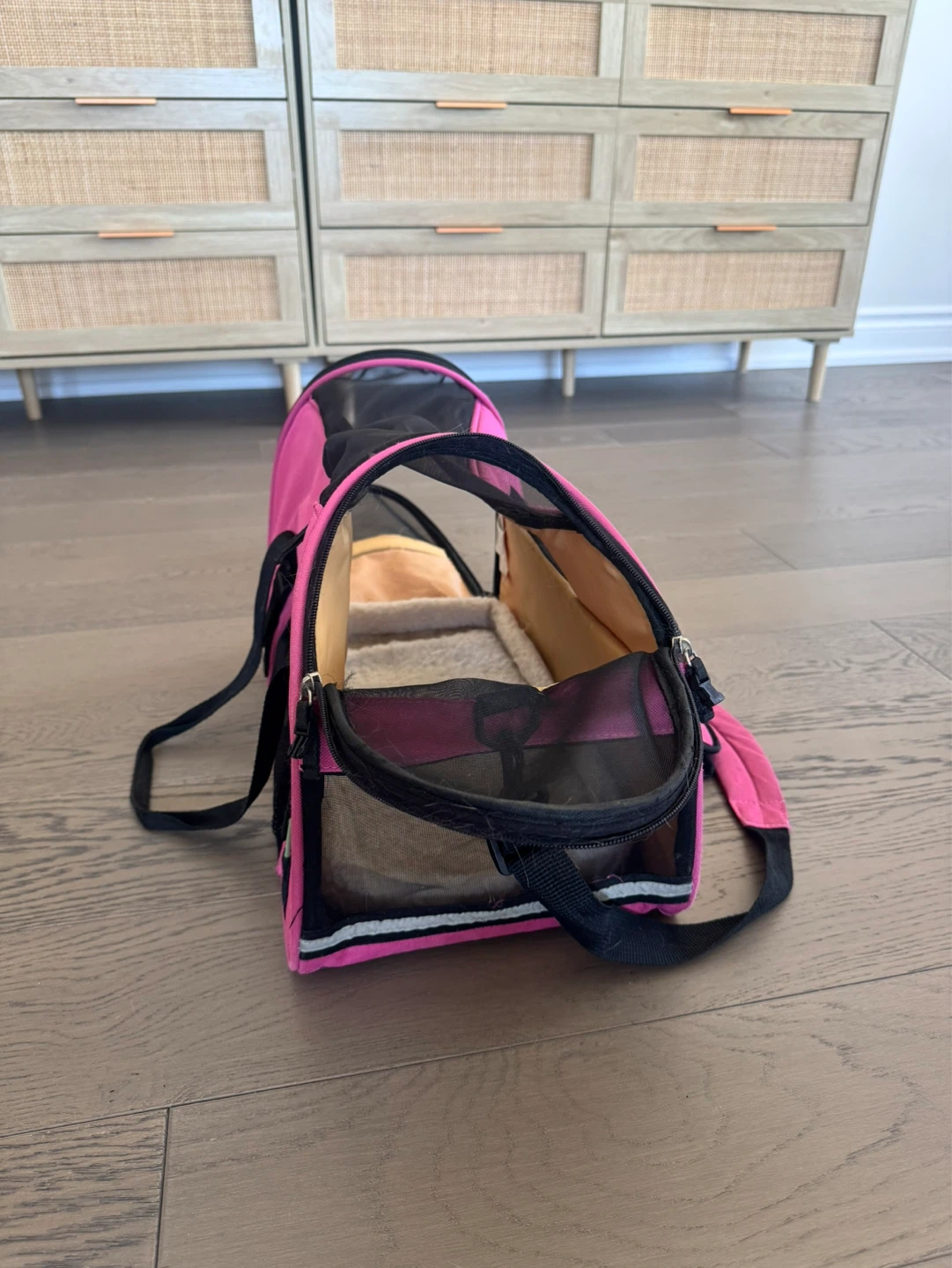 Pink Pet Carrier Bag with Mesh Windows - photo 5