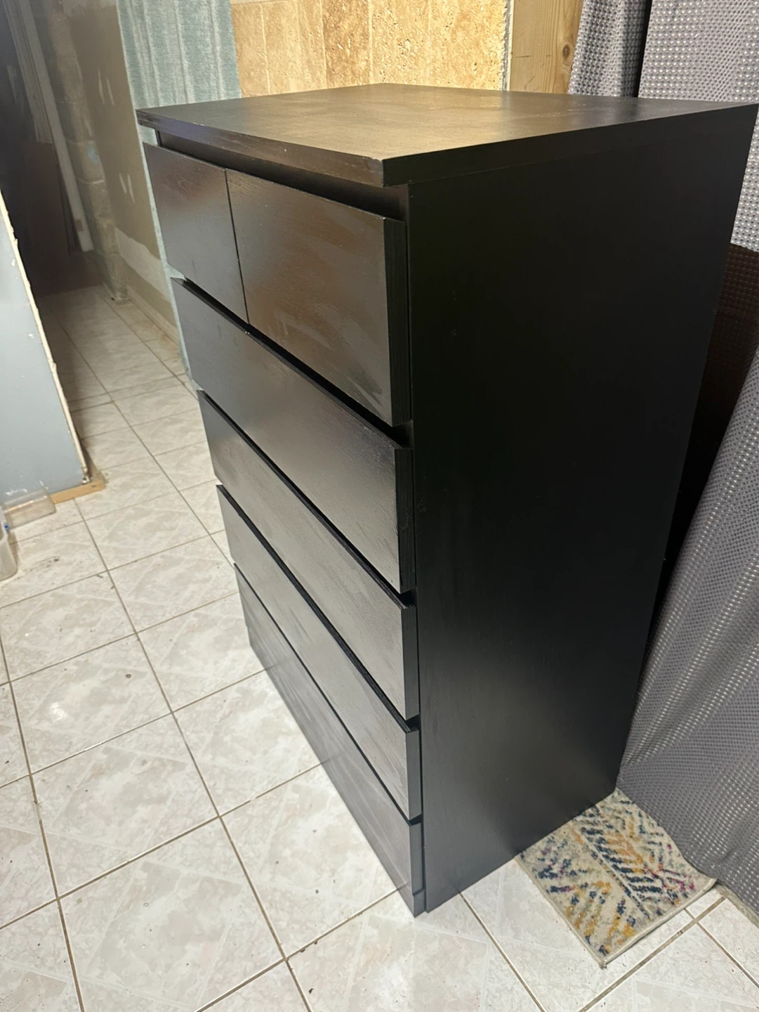 IKEA Dark Wood 6‑Drawer Dresser — Great Condition - photo 2