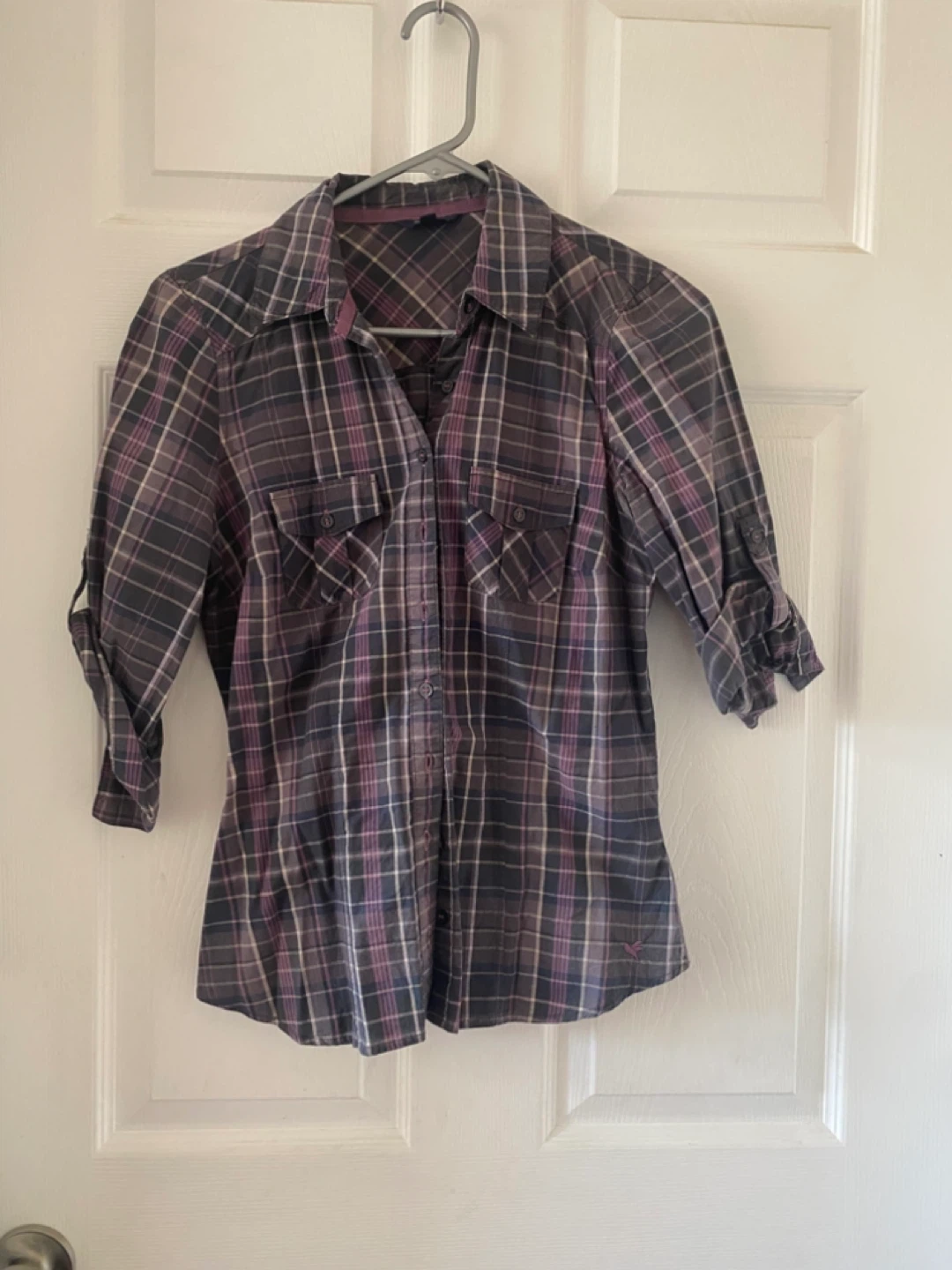 Reitmans Plaid Button-Up Shirt